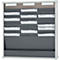 Tableau d’organisation à cartes série 9219 Eichner, idéal pour format A4, 3 colonnes, H 750 x l. 720 mm