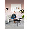 Tableau en verre Legamaster RC, avec 2 aimants &amp; 1 marqueur pour tableau en verre, L 1000 x P 4,4 x H 2000 mm, verre de sécurité trempé, mat, warm grey