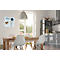 Tableau magnétique en verre Be!Board, magnétique, avec aimants, l. 450 x H 450 mm, blanc