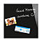 Tableau magnétique en verre Be!Board, magnétique, avec aimants, l. 450 x H 450 mm, noir