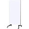 Tableau mobile en verre Legamaster, blanc, magnétique, utilisable des deux côtés, L 900 x H 1750 mm