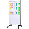Tableau mobile en verre Legamaster, blanc, magnétique, utilisable des deux côtés, L 900 x H 1750 mm
