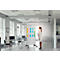 Tableau mobile en verre Legamaster, blanc, magnétique, utilisable des deux côtés, L 900 x H 1750 mm