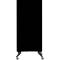 Tableau mobile en verre Legamaster, noir, magnétique, utilisable des deux côtés, L 900 x H 1750 mm