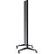 Tableau mobile en verre Legamaster, noir, magnétique, utilisable des deux côtés, L 900 x H 1750 mm