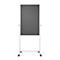 Tableau multifonction/surface feutre Magnetoplan, mobile, 3 en 1, l. 750 x P 1200 mm, gris