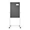 Tableau multifonction/surface feutre Magnetoplan, mobile, 3 en 1, l. 750 x P 1200 mm, gris