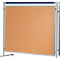 Tableau mural Franken ECO double face, liège/liège, cadre aluminium, 1500x1200 mm