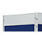 Tableau mural Franken ECO recto-verso Tableau d'écriture, cadre en aluminium, 1200x600 mm