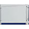 Tableau mural Franken ECO recto-verso Tableau d'écriture, cadre en aluminium, 1200x900 mm