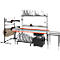 Tablero trasero para mesa de embalaje y trabajo Rocholz System 2000, An 2000 x Pr 40 x Al 40 mm, gris claro