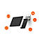 Tablet muurbevestiging DURABLE WALL PRO, voor 7-13″, 360° draaibaar, met kantelhoek, antidiefstalbeveiliging