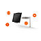 Tablet-Halterung aus Aluminium, 360° drehbar, mit Sicherheitsfunktion. Anzeige: 7-13 Zoll. An der Wand befestigt.
