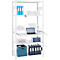 Tablette coulissante ORDO Professional, coulisse télescopique à sortie totale, réglable en hauteur, charge max. 60 kg, L 1.000 mm x P 500 mm, blanc trafic RAL 9016