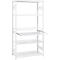 Tablette coulissante ORDO Professional, coulisse télescopique à sortie totale, réglable en hauteur, charge max. 60 kg, L 1.000 mm x P 500 mm, blanc trafic RAL 9016