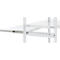 Tablette coulissante ORDO Professional, coulisse télescopique à sortie totale, réglable en hauteur, charge max. 60 kg, L 1.000 mm x P 500 mm, blanc trafic RAL 9016