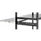 Tablette coulissante pour systèmes de rayonnages ORDO Business, coulisse télescopique à sortie totale, réglable en hauteur, L 1000 x P 500 mm, charge admissible 60 kg, noir profond RAL 9005