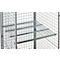 Tablette intermédiaire pour bacs roulants Schäfer Shop Select ADB BASICline, 700 x 705 mm, jusqu'à 150 kg, galvanisé bleu