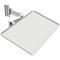 Tablette pour table de travail TRESTON Quick Edge, bras double pivotant &amp; inclinable, jusqu'à 15 kg, avec tapis caoutchouc, L 605 x P 405 x H 15 mm, acier, gris clair RAL 7035