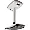 Tabouret assis-debout Dauphin, H 500-750 mm, base avec fonction de bascule, blanc
