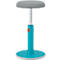 Tabouret assis/debout Leitz Ergo Cosy Active, L 370 x P 370 x H 460 - 790 mm, jusqu'à 110 kg, bleu doux