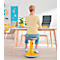 Tabouret assis/debout Leitz Ergo Cosy Active, L 370 x P 370 x H 460 - 790 mm, jusqu'à 110 kg, jaune chaud