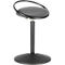 Tabouret assis/debout ROVO SOLO, avec anneau d'assise, tissage 3D polyamide, noir/gris