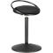 Tabouret assis/debout ROVO SOLO, avec anneau d'assise, tissage 3D polyamide, noir/noir