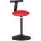 Tabouret assis/debout ROVO SOLO, avec monopad, tissage 3D polyamide, noir/rouge