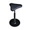 Tabouret assis et debout Topstar Sitness H1, réglable en hauteur, orientable sur 360°, noir/noir