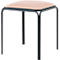 Tabouret Bistro, 4 pièces, assise en similicuir, ivoire