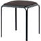 Tabouret Bistro, 4 pièces, assise en similicuir, noir