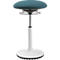 Tabouret d'assise/de sol Topstar BBT-Coach, pied en polyuréthane thermoplastique (TPU), hauteur d'assise 520-720 mm, bleu pétrole/blanc