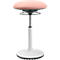 Tabouret d'assise/de sol Topstar BBT-Coach, pied en polyuréthane thermoplastique (TPU), hauteur d'assise 520-720 mm, rose/blanc