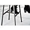 Tabouret de bar Meeting Point, design industriel, blanc, pieds en acier brut, hauteur d'assise 770 mm, 2 pièces