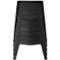 Tabouret de bar Paperflow BELLINI, hauteur d'assise 46 mm, piètement 4 pieds, polypropylène, noir, 2 pièces