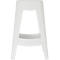 Tabouret de bar Paperflow BELLINI, hauteur d'assise 68,5 mm, piètement 4 pieds, polypropylène, blanc, 2 pièces