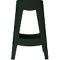Tabouret de bar Paperflow BELLINI, hauteur d'assise 68,5 mm, piétement 4 pieds, polypropylène, noir, 2 pièces