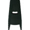 Tabouret de bar Paperflow BELLINI, hauteur d'assise 68,5 mm, piétement 4 pieds, polypropylène, noir, 2 pièces