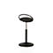 Tabouret de bar ROVO SOLO avec anneau, similicuir, noir/noir