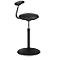 Tabouret de bar ROVO SOLO avec Monopad, similicuir, noir/noir, similicuir, noir/noir