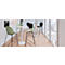Tabouret de bar Vide, base en tube d'acier, L 505 x P 590 x H 760 mm, vert/noir, 2 pièces