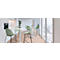 Tabouret de bar Vide, base en tube d'acier, L 505 x P 590 x H 760 mm, vert/noir, 2 pièces
