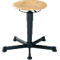 Tabouret pivotant 9467, avec patins, siège hêtre