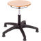 Tabouret pivotant ASSISTENT, avec patins, siège hêtre