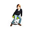 Tabouret pour enfants Sitness BobbyTOPSTAR , pour une assise dynamique, réglable en hauteur, semelle TPU, avec anneau repose pied design, vert