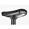 Tabouret réglable en hauteur - H 560-810 mm - tissu - noir/argenté