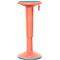 Tabouret réglable en hauteur StandUP, Ø 330 x H 590 - 845 mm, orange saumoné
