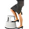 Tabouret roulant, gris