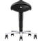 Tabouret selle bimos 9473L, avec roulettes, mécanisme d'assise 3D, réglable en hauteur, jusqu'à 120 kg, acier & similicuir, résistant aux désinfectants, noir